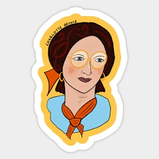 Modern Millennial Charlotte Bronte Sticker